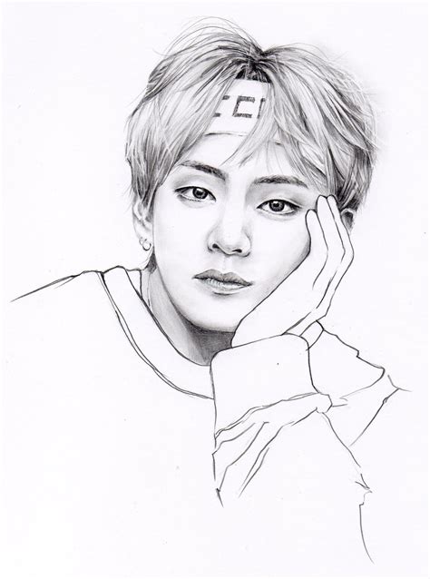 bts v photos drawing easy|Bts Drawings at PaintingValley.com .